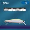 Silbernes Blatt Streamline Minnow Köder: Ultimativer Sinking Twitchbait für Weitwurf-Angeln