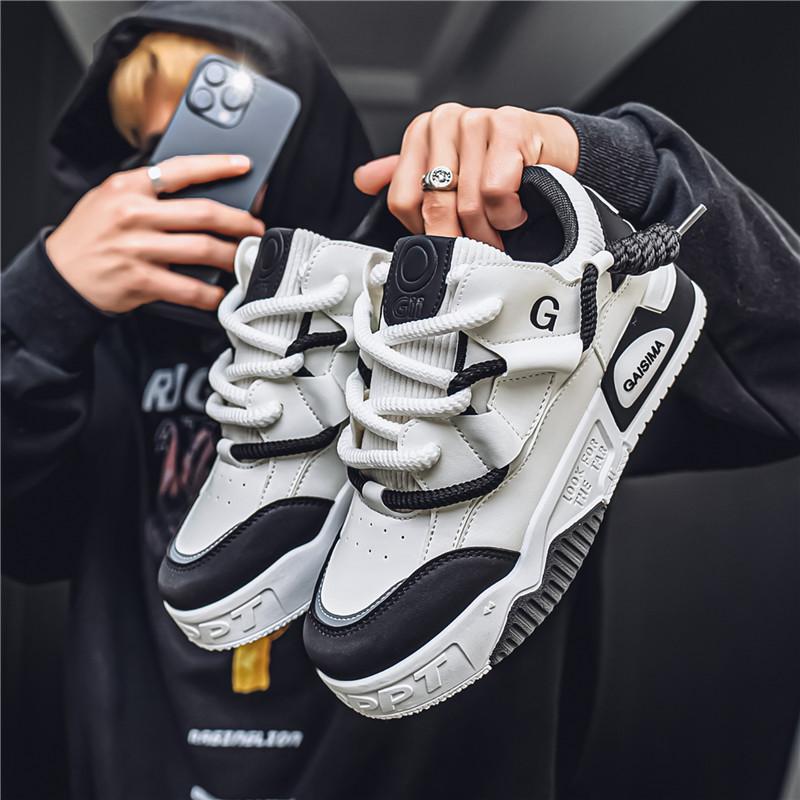 Scarpe da ginnastica comode, traspiranti, alla moda, per studenti e ragazzi, casual, quattro stagioni, da uomo, con suola morbida.
