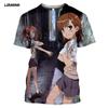 Summer Style T-Shirt Men Women T-shirt 3D Print Anime Game A Certain Scientific Railgun T Harajuku T Shirt Clothing