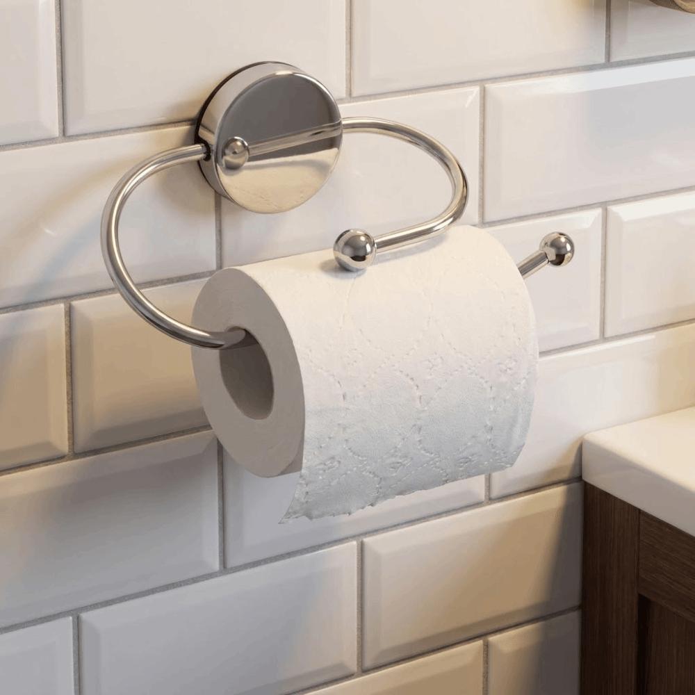 Rust-Resistant Bathroom Tissue Holder Stainless Steel Roll Holder Toilet Paper Storage Rack  Toilet