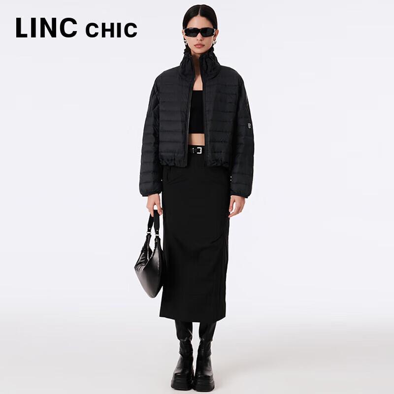 Jinyujie Damen Ultra-Leichte Stehkragen Locker Daunenjacke