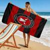 FC Midtjylland logo Print Beach Towel, Large Soft Quick Dry Towel for Beach Camping Swimming