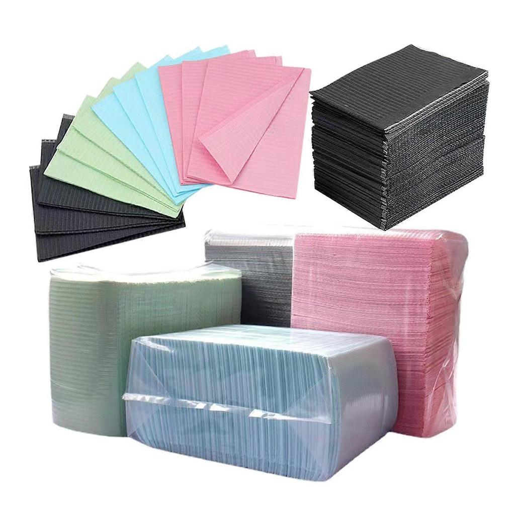 125Pcs Nail Art Table Mat Disposable Clean Pads for Nails Care Gel Polish Waterproof Tablecloths Manicure Tool Accessory  White