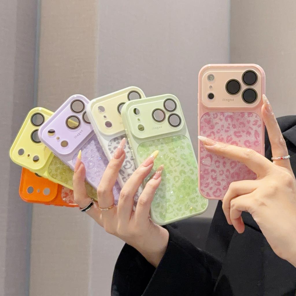 Applicable To iPhone17PROMAX Leopard Print Mobile Phone Case Apple 16 Seconds Larger Windows 15 All-inclusive AI Camera Button