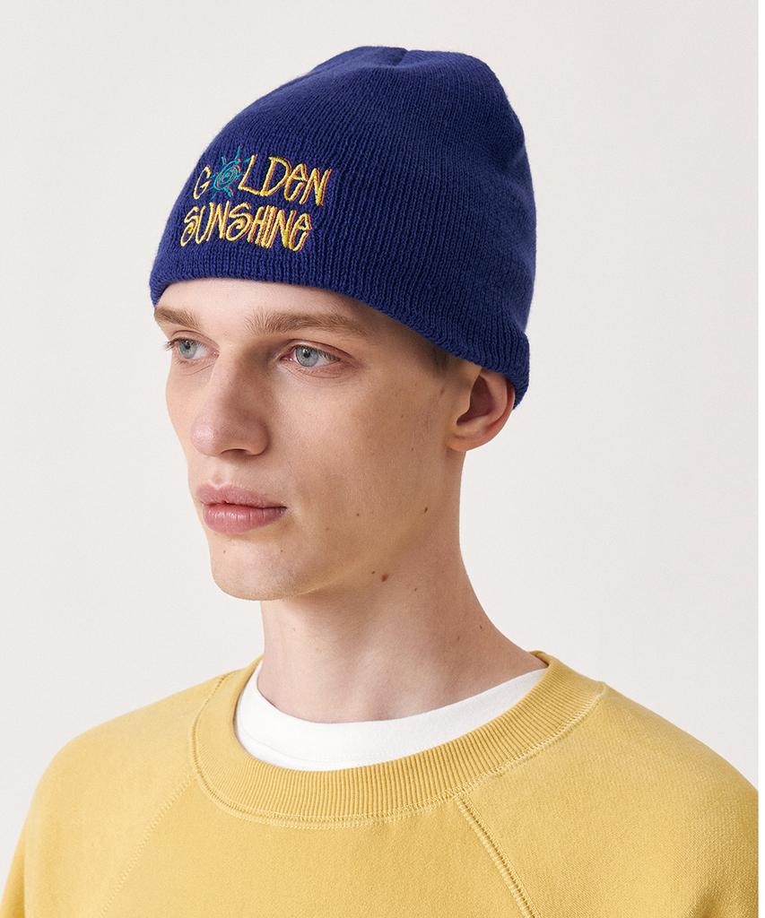 GOLDEN SUNSHINE Sunshine Logo Beanie_Blue