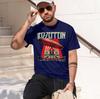 Led Zeppelin 2026 New Fashion Heavyweight Hot Selling Retro Printed Pattern Fun Round Neck Tshirt For Daily Comfort