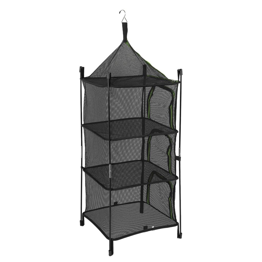 Hanging Drying Mesh Foldable 4 Layer Multifunctional Thickened Hanging Mesh Net for Clothes Fish