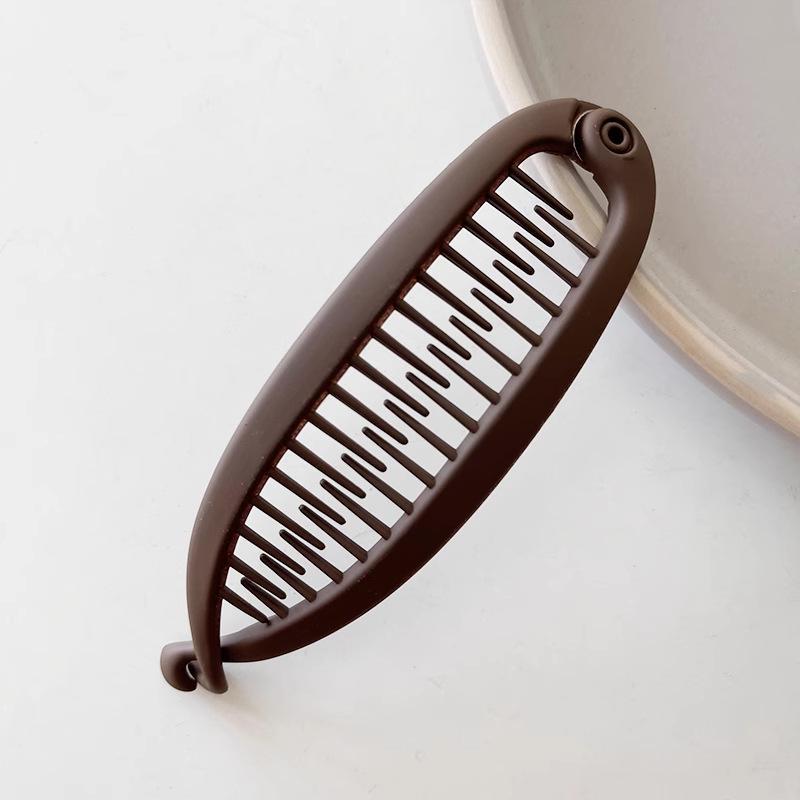 2025 Frosted Banana Hair Clip: Simple Ponytail & Updo Twist Clip for Women