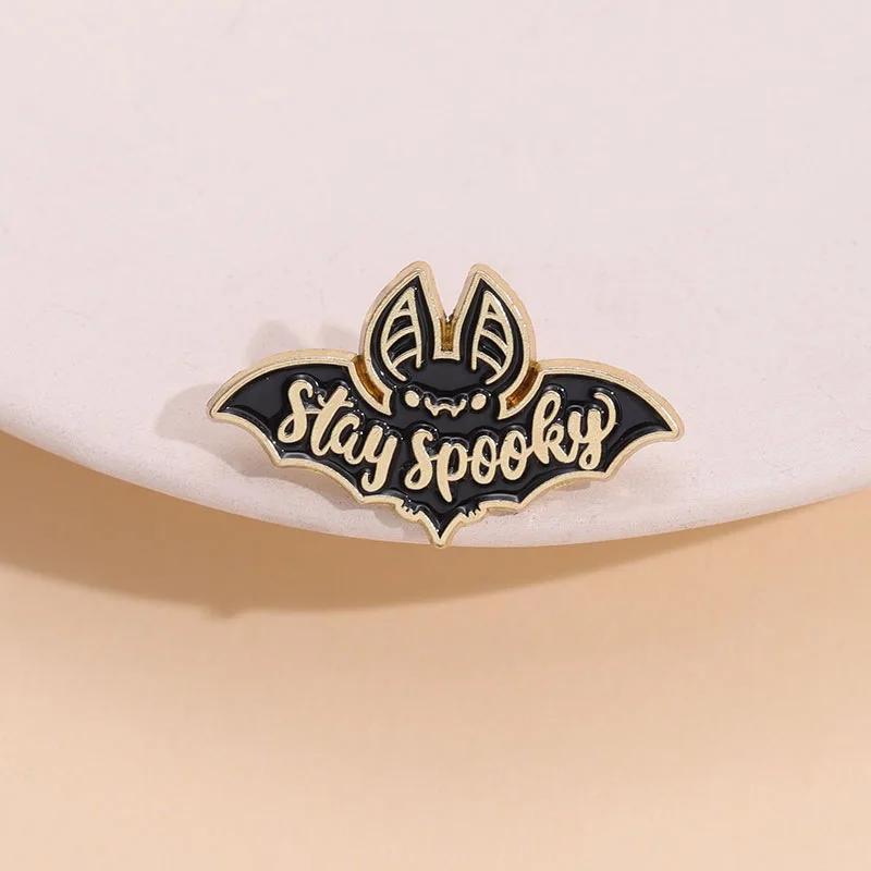 Bat Carton Enamel Lapel Pin Cartoon Metal Brooch Jewelry For Women Men Hat Backpack Bags Badge Pins Kids Gifts