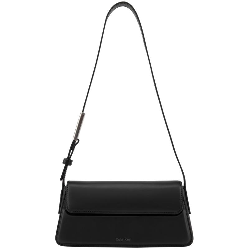 

Calvin Klein Versatile Flap Trapezoid Synthetic Material Shoulder Bag Medium Women Shoulder Bag Space-Black 4K3110G-UB1 UB1-Space Black