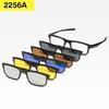 6 i 1 tilpasset menn kvinner polariserte optiske magnetiske solbriller Clip Magnet Clip On Solbriller Polaroid Clip On Solbrilleinnfatning