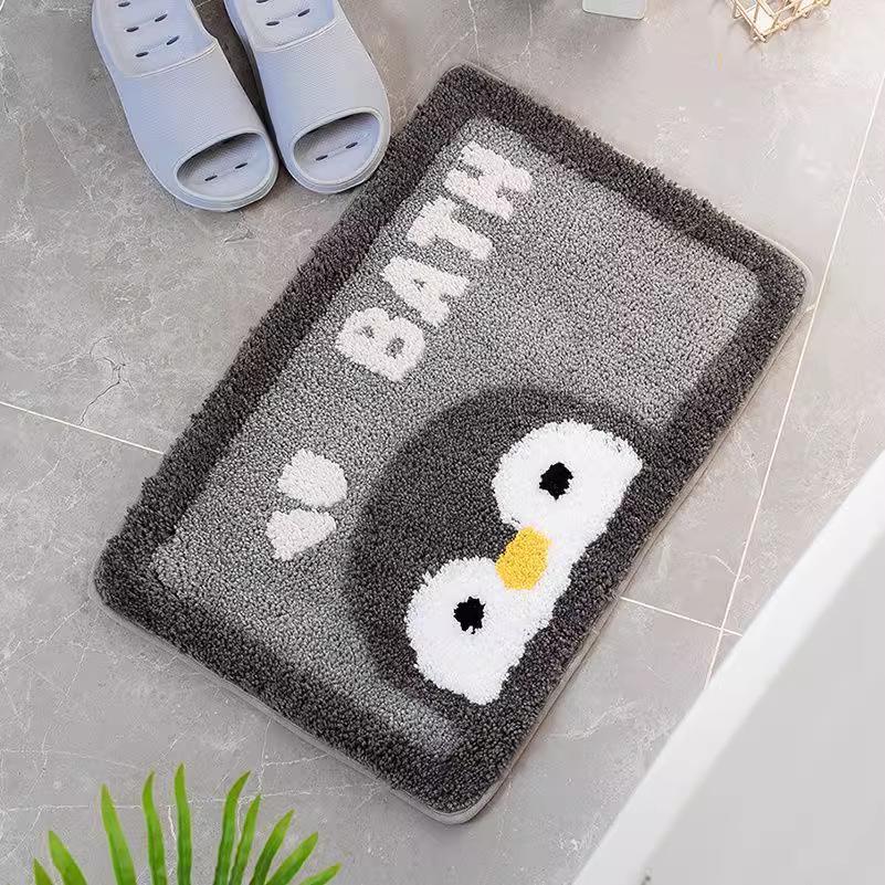 Adorable Imitation Cashmere Absorbent Bathroom Mat Carpet for Bedroom & Toilet