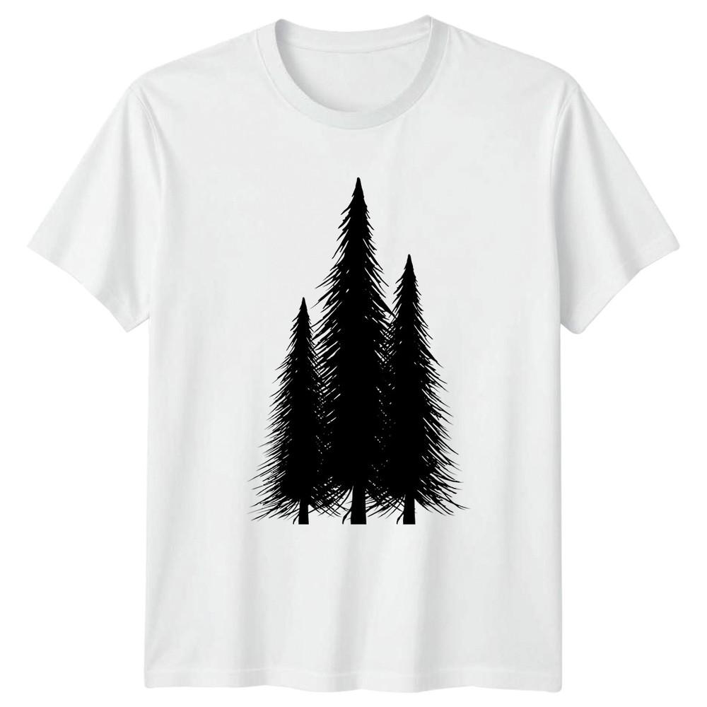 Nature Is My Happy Place Pine TShirt Camping Outdoors Gift For Him And Her S
