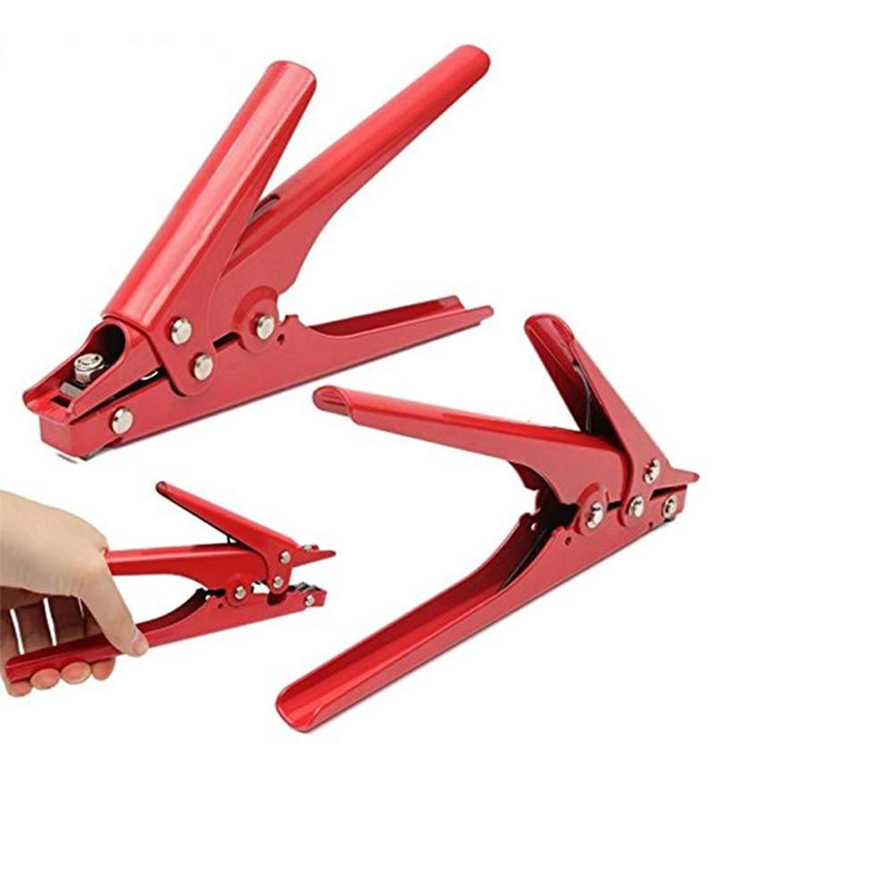 Hs-519 Cable Tie Gun Tensioning and Cutting Tool for Plastic Nylon Cable Tie Or Fasteners All Metal Casing 0.370 Inches  Width