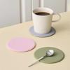 Spot Silicone Coaster Round 10cm Waterproof and Non-slip Food Grade Anti-scalding and Heat Insulation Mat Teacup Mat Coaster Tea Mat