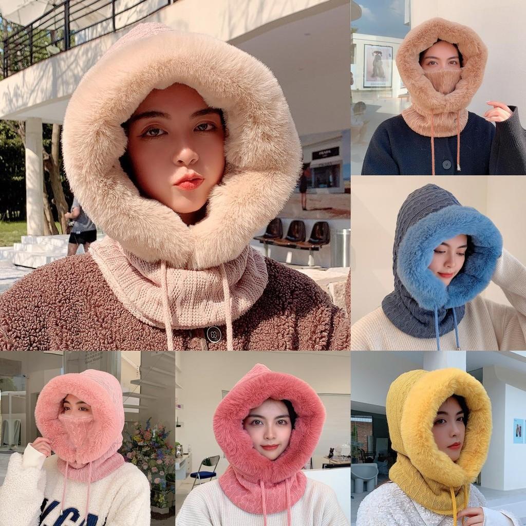 Plush Winter Hat For Women With Windproof Design And Ear Protection For Outdoor Activities