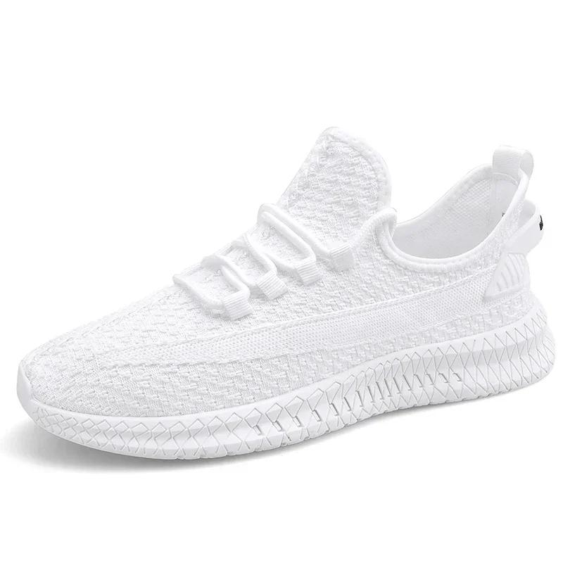 Zapatos Para Hombre Tenis Blancos de Hombre Malla Transpirable de Alta Calidad Zapatilla Casual de Verano para Caminar Tenis Zapatillas Hombre