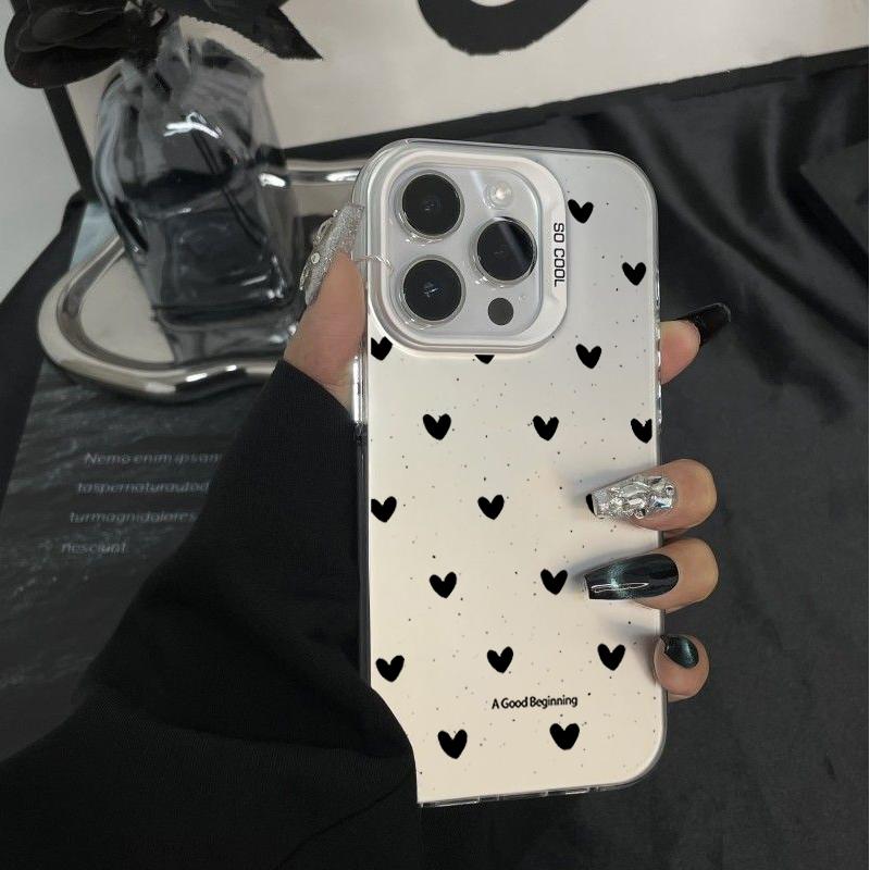 Phone Case For VIVO V60 V50 Lite 5G V40 Y05 4G Y04 Y29 Y36 V29 X70PRO Polka Dots Matte Cover Love Heart