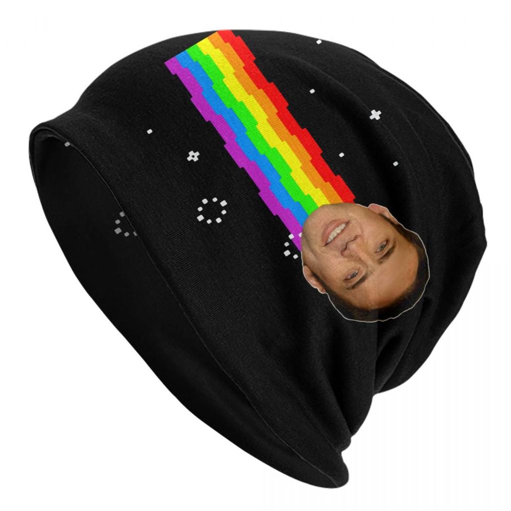 Custom Funny Nicolas Cage Meme Beanie Cap Unisex Winter Warm Bonnet Femme Knitted Hats Street Outdoor Ski Skullies Beanies Hats