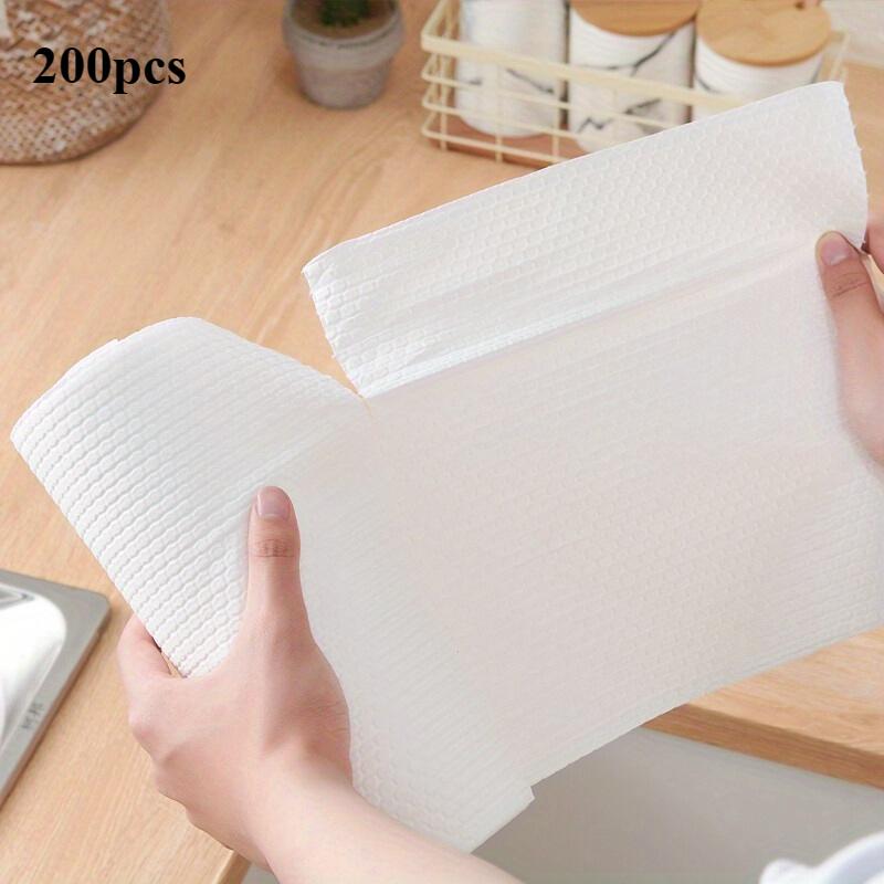 

Одноразовая кухонная салфетка за 200 юаней, впитывающая и обезжиренная салфетка для уборки, бумага не отваливается, легко чистится