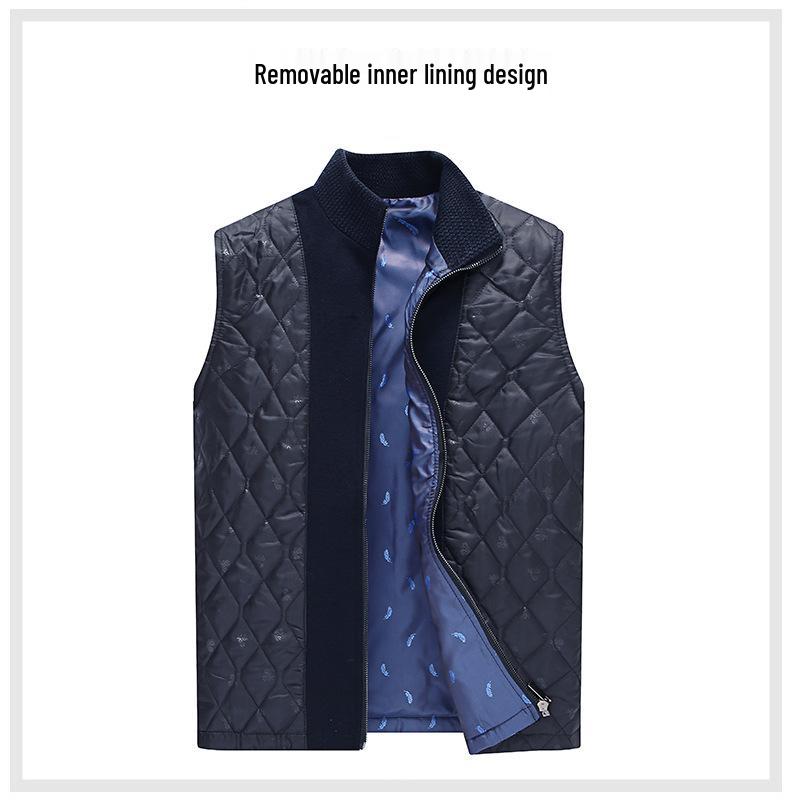 Autumn/Winter Men's Non-Iron Woolen Business Coat with Thick Lining, Fashionable.