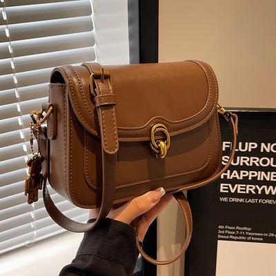 Bag Fashion Women'S Bag Crossbody Bag Versatile Retro Tofu Bag One Shoulder Small Square Bag Luggage