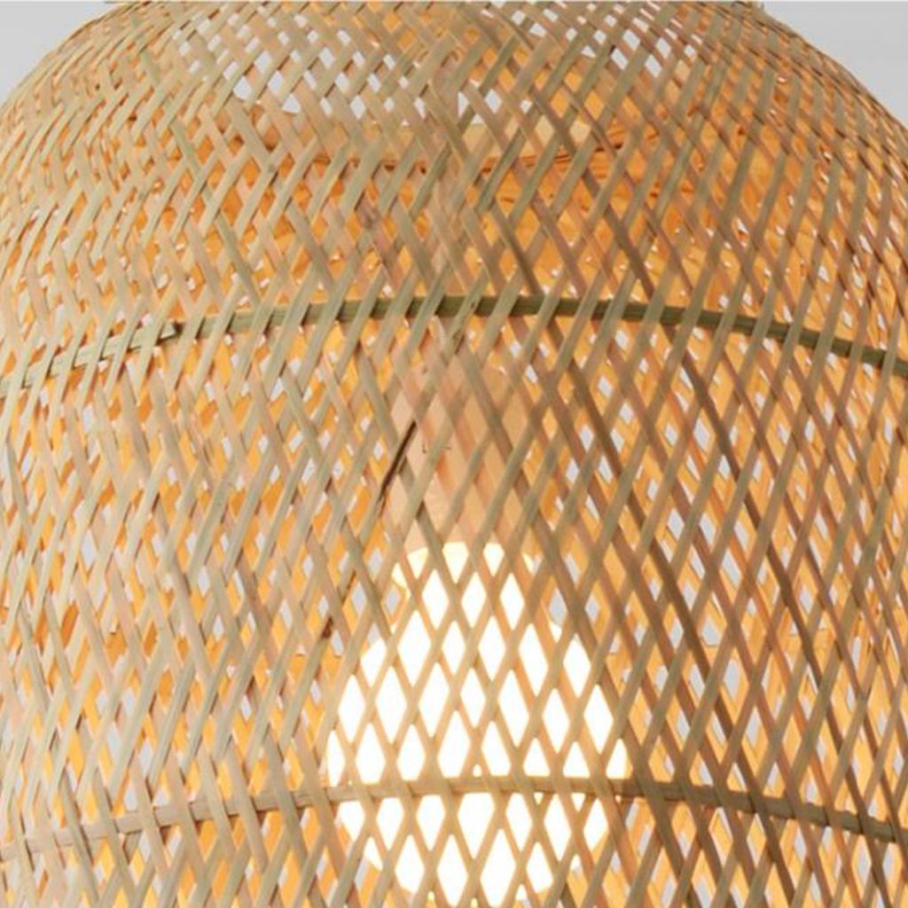 Bamboo Pendant Light Hand Woven Natural Bamboo Pendant Ceiling Light Fixture Distinctive Modern