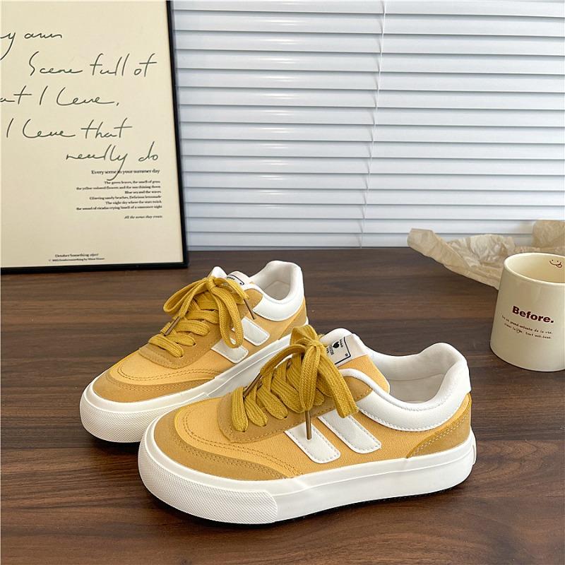 Vintage canvas shoes women's versatile casual board shoes niche design