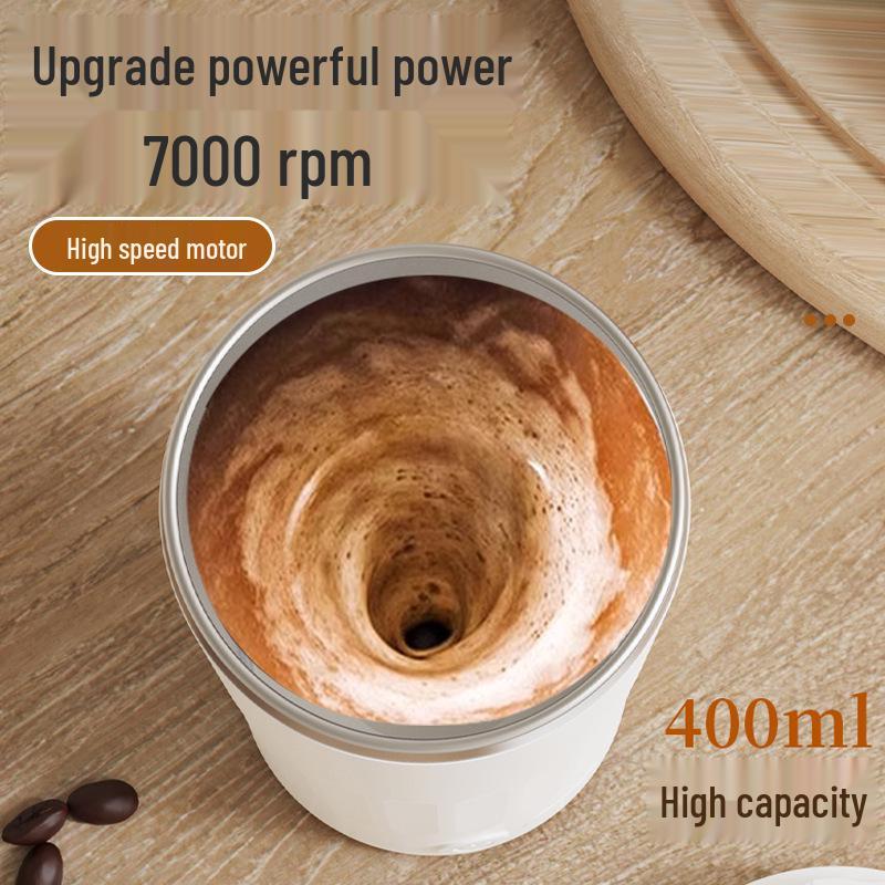 Rechargeable Luxury Stainless Steel Automatic Stirring Coffee Cup - Portable USB Essential for the Lazy