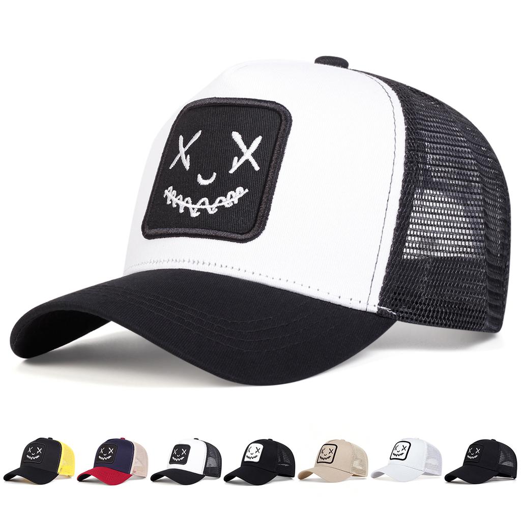 Unisex Personality Embroidery Baseball Net Caps Spring and Summer Outdoor Adjustable Casual Hats Sunscreen Hat Sports Golf Cap