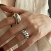 925 Sterling Silver Trend Arched Wide Ring For Female Geometry Punk Design Jewelry Asymmetric Gift Dropshipping