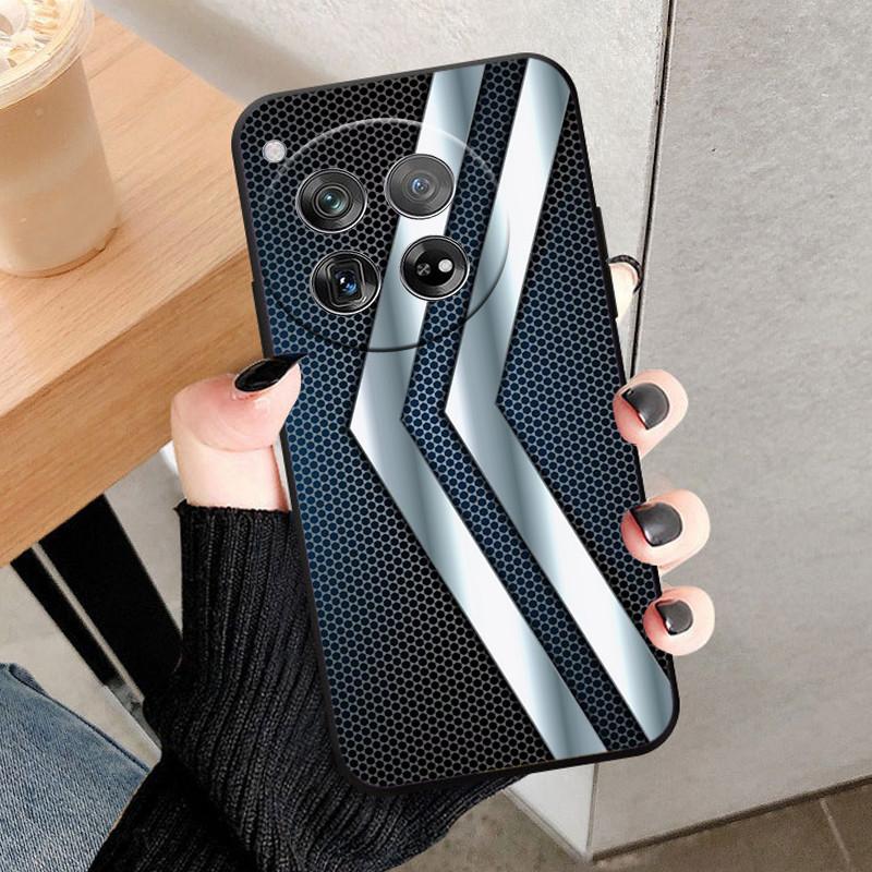 Etui Osłona Na OnePlus 12 Na OnePlus12 Fundas Nowe Czarne Miękki Silikon TPU Ochronne Etui Na Telefon Dla One Plus 12 Zderzak Coque