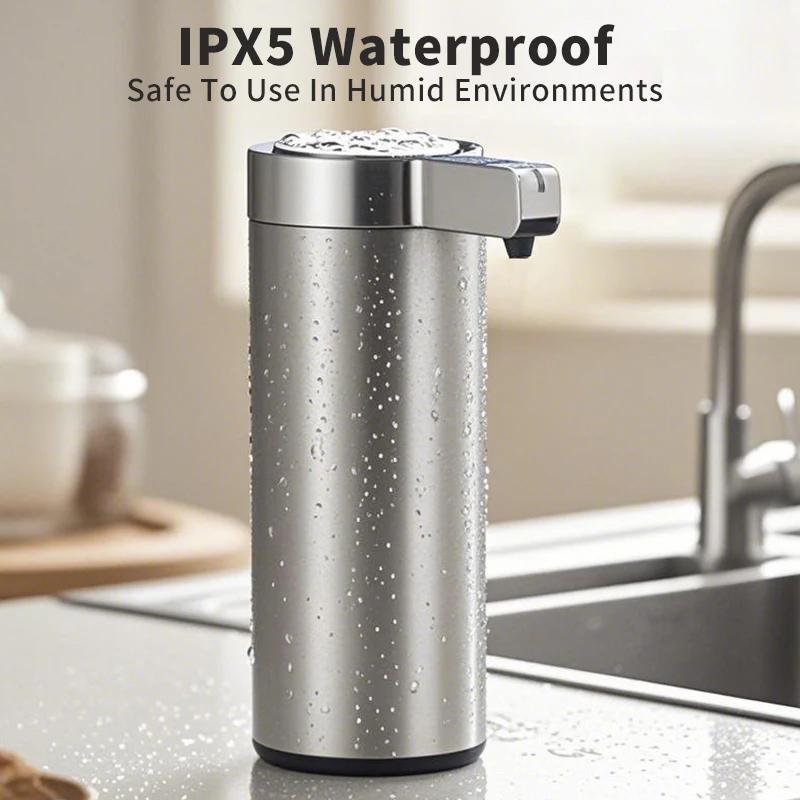 270ML Kitchen Soap Machine Automatic Sensor Out of Hand Sanitizer Smart Electric Body Wash Soap Dispenser 304 Stainless Steel