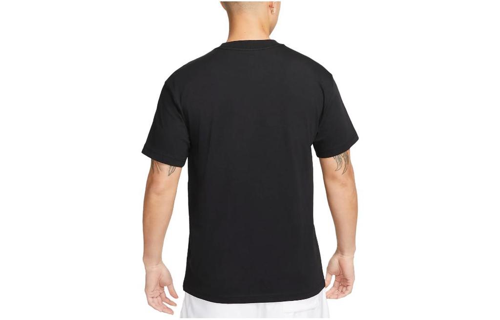 Nike T Shirts Men's Black Crew Neck Moderate Straight Fit DZ2887-010
