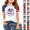 Kids Independence Day Graphic T Shirt Short Sleeve Casual Tee USA Patriotic Print Crew Neck Top for Boys Girls