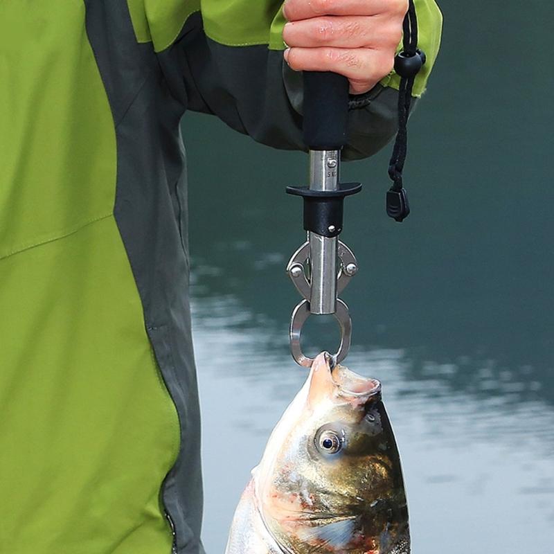 Stainless Steel Fishing Gripper Fish Control Device with Weight Scale Fish Controller Tool Fish Grip Catcher
