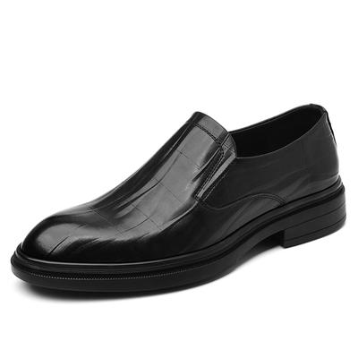 Spring New Classic British Business Casual Style Black Genuine Leather Loafers For Men's Daily Hombre Dress Slip- On Shoes