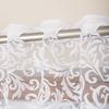 KATARZYNA - Ready-made jacquard curtain with a straight hem - 140x230 cm - white