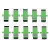 10Pcs Sc Apc Simplex Mode Fiber Optic Adapter Sc Apc Optical Fiber Coupler