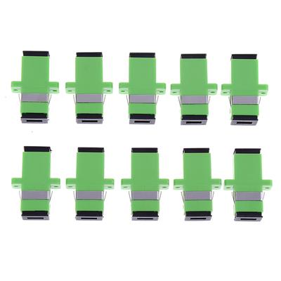 10Pcs Sc Apc Simplex Mode Fiber Optic Adapter Sc Apc Optical Fiber Coupler
