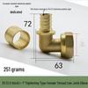 All-Copper Thickened Aluminum-Plastic Pipe Fittings: Threaded Elbows and Joints for Floor Heating and Tap Water Systems