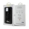 Etui do iPhone 12 Guess Sequin Script Metal Czarne