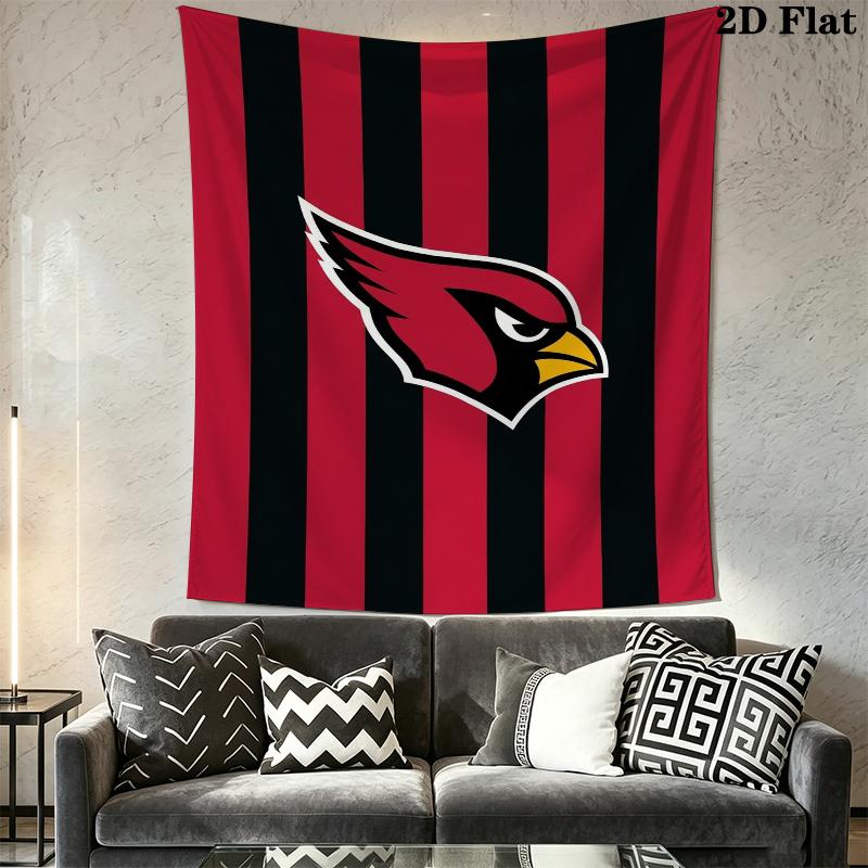 Arizona Cardinals Wall Tapestry Aesthetic Wall Hanging Printed Fabric Blanket Decorative Tapestries for Bedroom Living Room Home Decor