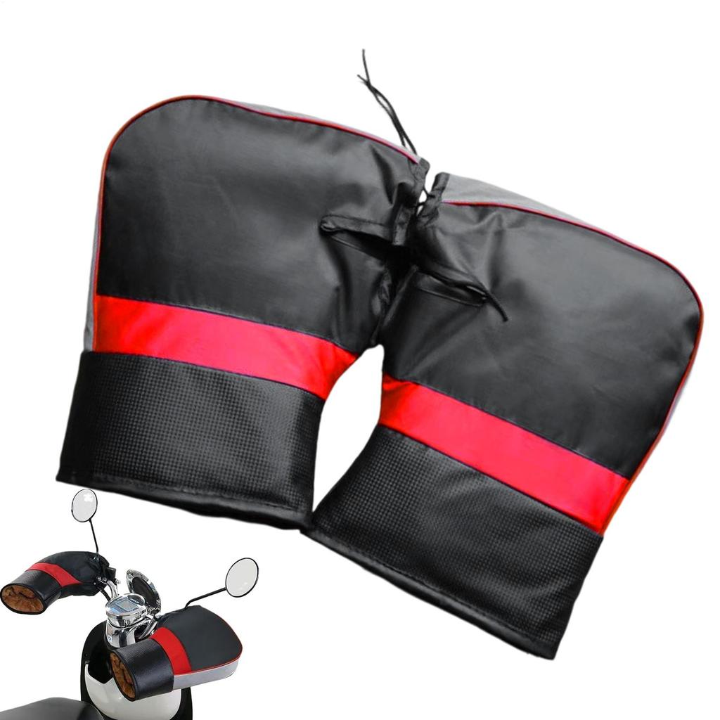 Motorcycle Handlebar Muffs Warm Bicycle Supplies Waterproof Motorbike Handlebar Mitts for Scooter Motorcycle Snowmobile Bikers