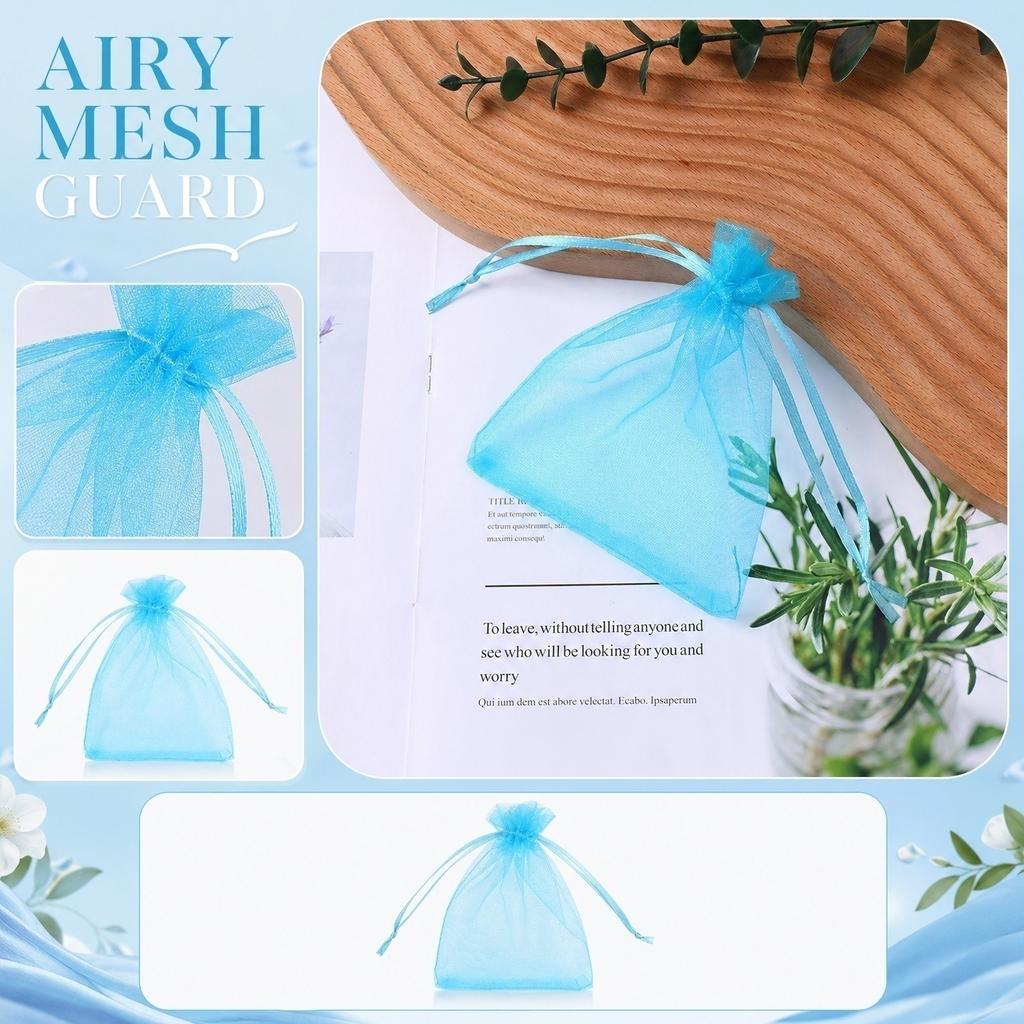 Organza Drawstring Mesh Bags for Fruit Protection Reusable Fine Mesh Net Bags with Drawstring Closure Suitable for Insect Prevention and Storage