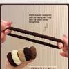 5pcs/Set Mixed Color Thick Hair Ties Soft Seamless Towel Scrunchies Women Girls Elastic No Damage Ponytail Holders Rubber Band