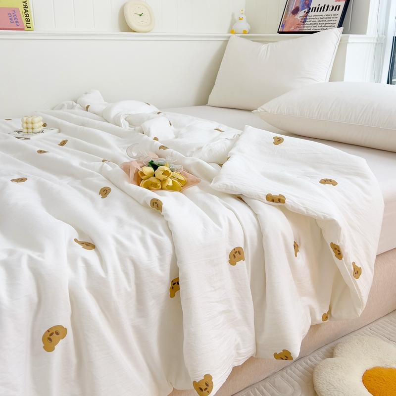 Super Soft Double Layer Yarn Summer Blanket Skin-friendly Breathable Lightweight Quilt for Children Adult Comforter Summer Duvet