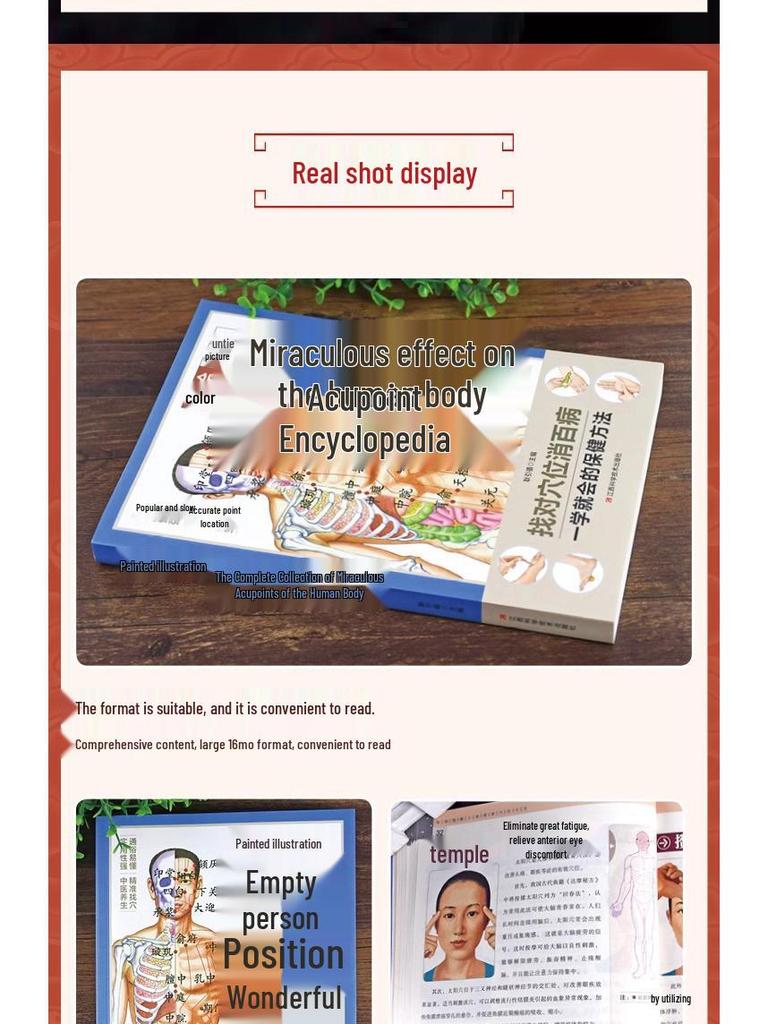 Illustrated Guide To Human Acupoints: Complete Meridian and Health Preservation Massage Book On Traditional Chinese Medicine