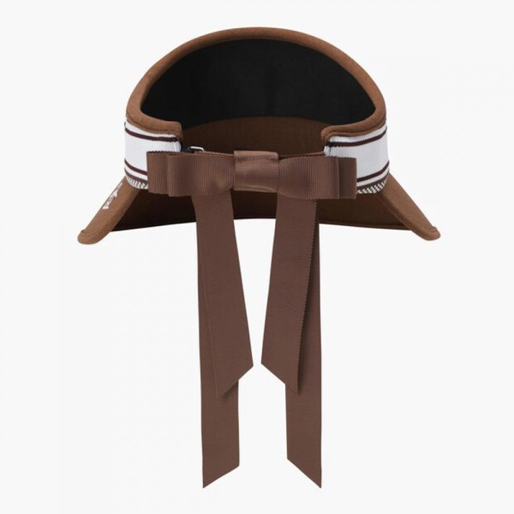 Munsingwear Women Wide Brim Ribbon Visor Camel Mr322lcp81