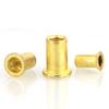 Copper Brass Flat Head Rivet Cap Nut - 32 Perforated Rivet Nuts (M5, M6, M8)